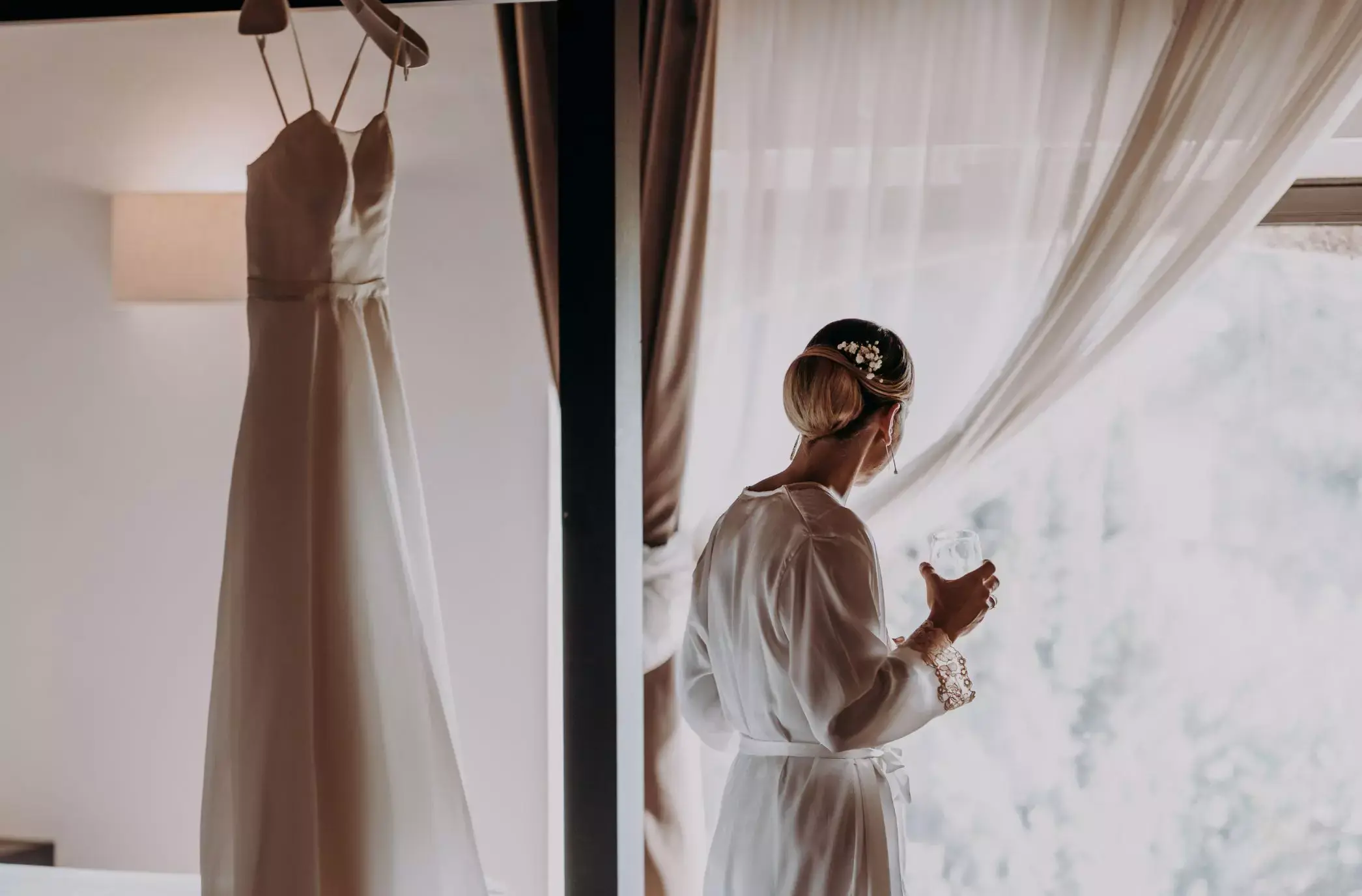 bride's dressing