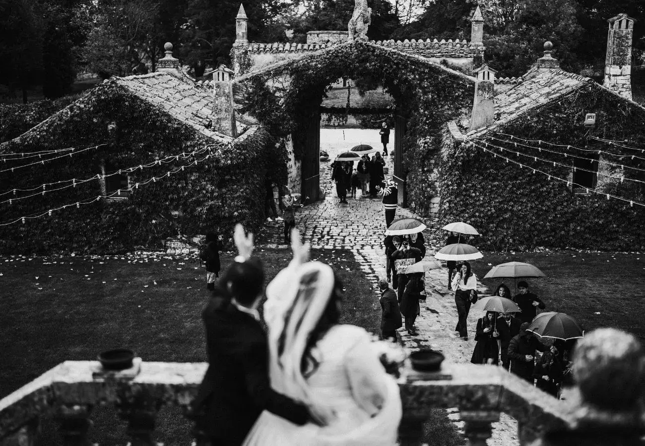 unposed wedding photo