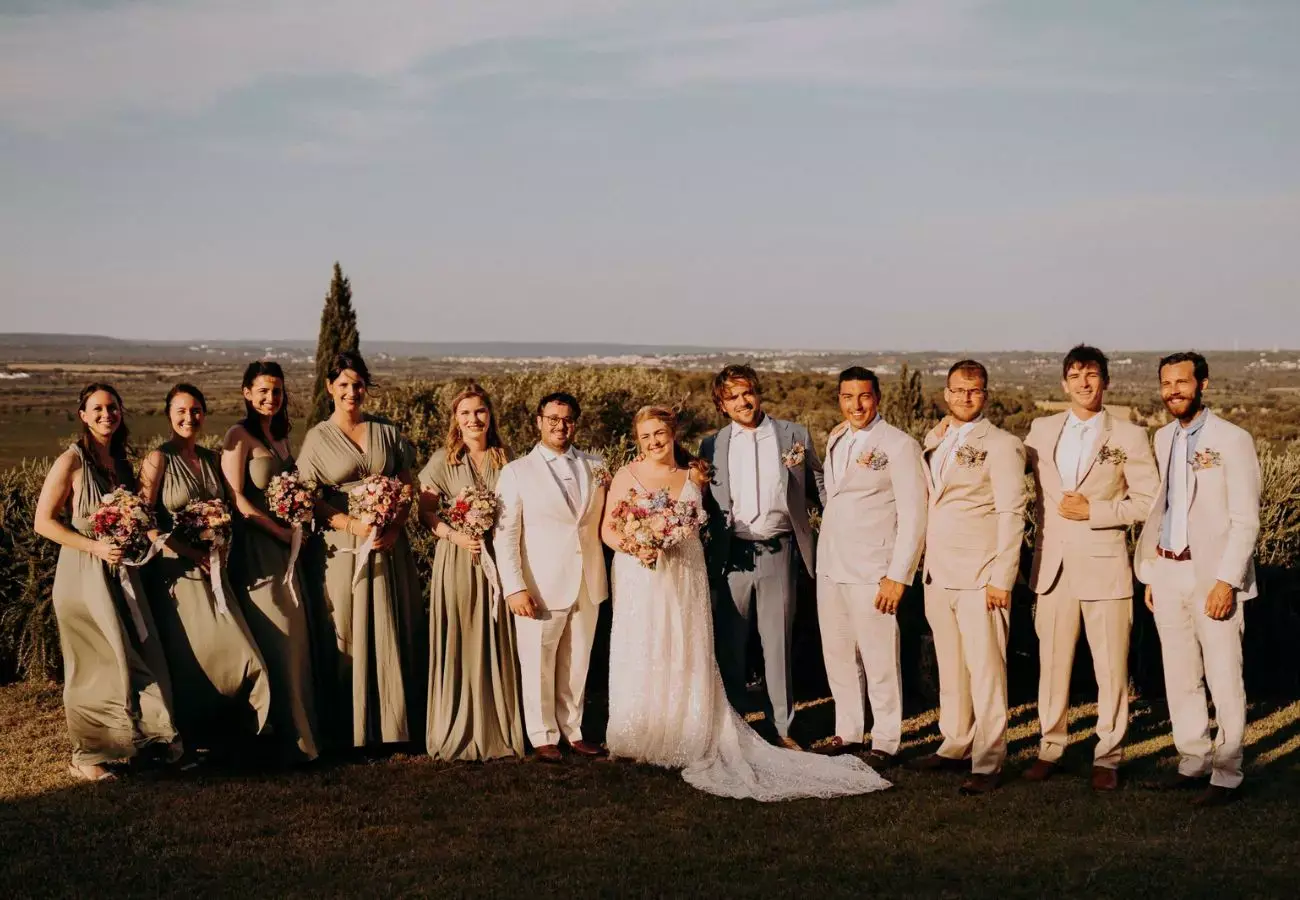 foto matrimonio di gruppo