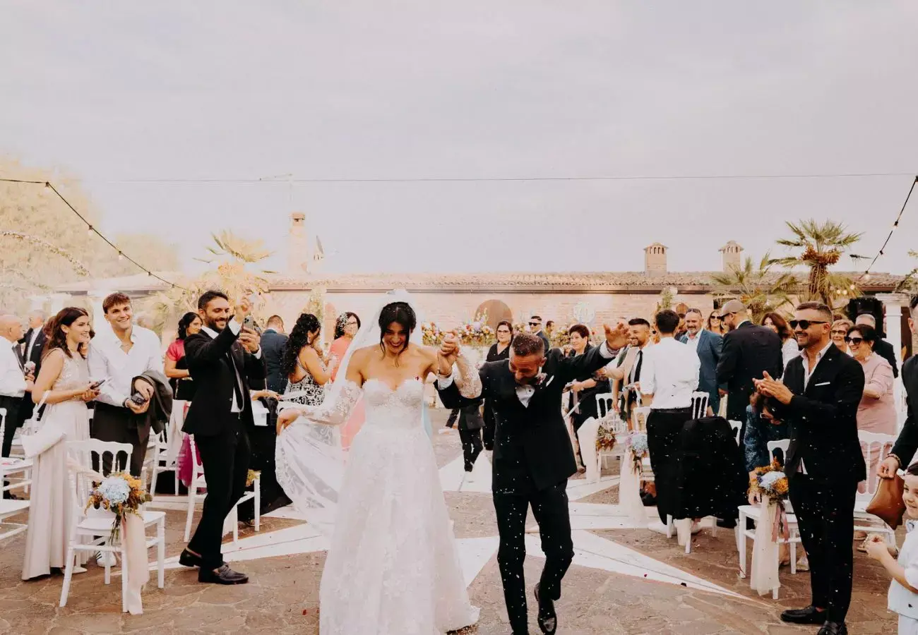 matrimonio all aperto sera